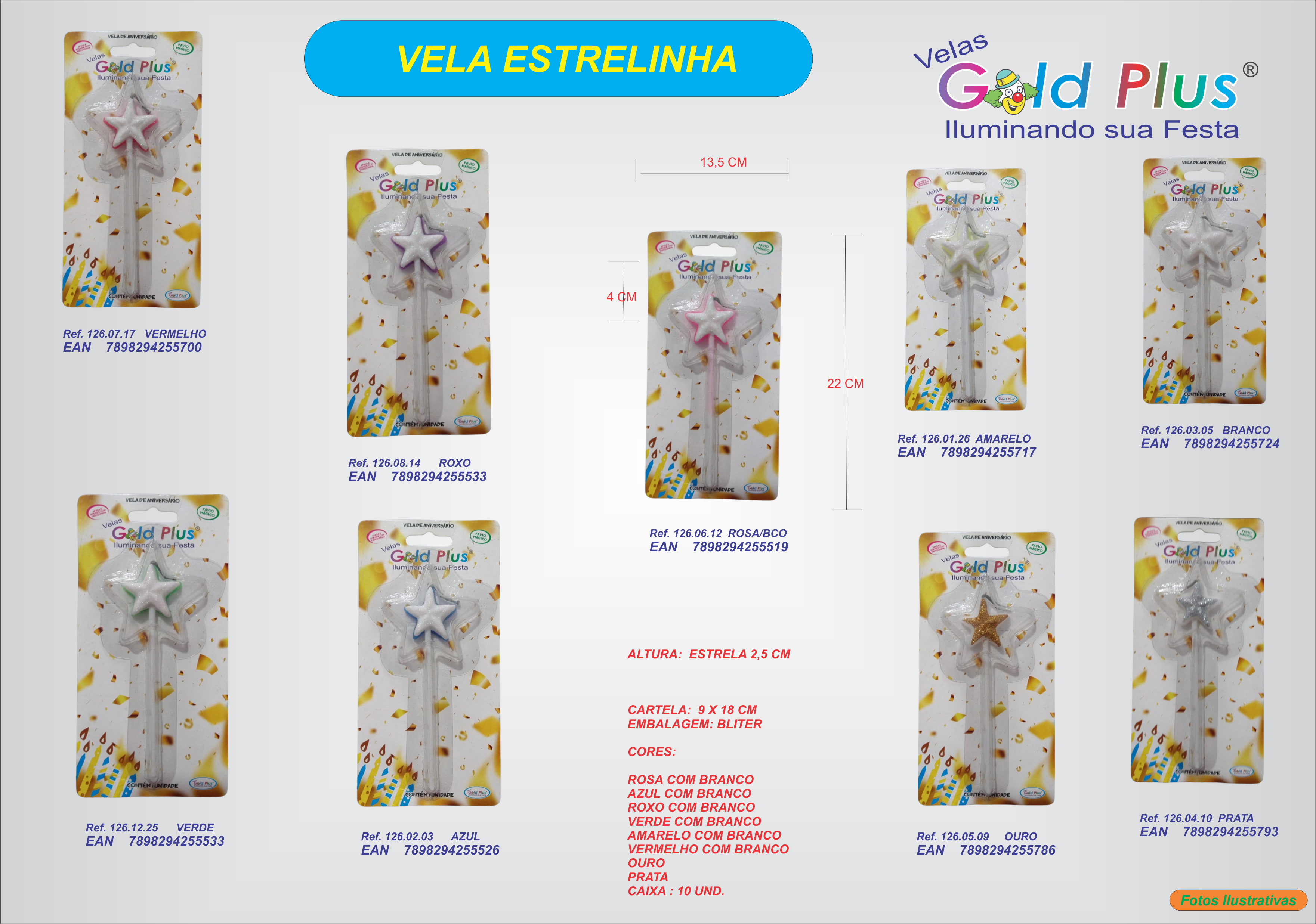 REF. 126 - VELA ESTRELINHAS
